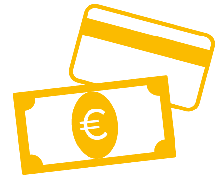 Zahlungsarten Icon Bargeld Karte