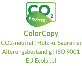 ColorCopy: CO2-neutral, Holz- und Säurefrei